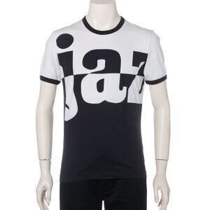 Dolce & Gabbana Black and White Graphic Jazz Tee